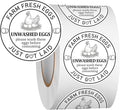 Louise Maelys 2Inch Eggs Stickers 500Pcs Farm Fresh Egg Stickers,Unwashed Eggs Labels Perfect for Small Businesses and Farm Farmers Markets