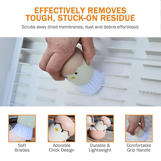EZ-Clean Chick Brush for Cleaning Incubator and Eggs