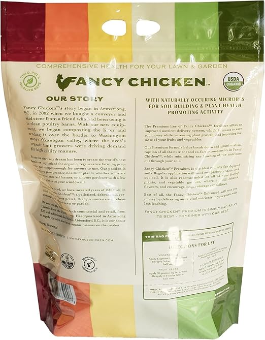 Premium Manure – 15 Lb Pelleted Organic Fertilizer with Natural Performance Enhancers, All-Natural Plant Food Ideal for Vegetables Gardening & Farming USDA
