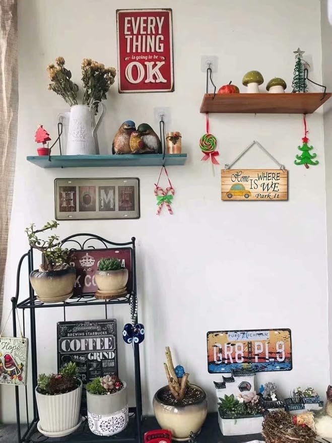 Rustic Barn and Geese Countryside Path Hang Signs Classic Farmhouse Decor,Retro Wall Art decor,for Home,Outdoor Scenery Décor,Retro Wooden Gifts for Garden,family Kitchen,Living Room 6x12inch