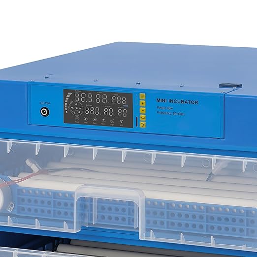 Eggs Automatic Incubator, 110V 80W Fully Automatic Egg Hatching Incubator 192 Eggs Incubator Poultry Hatcher w/Automatic Turning & Temperature for Hatching Duck & Goose Eggs (192 Eggs Dual-Power)