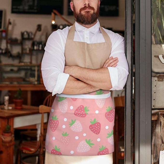Server Waitress Waist Apron Cooking Kitchen Restaurant Aprons for Women Men