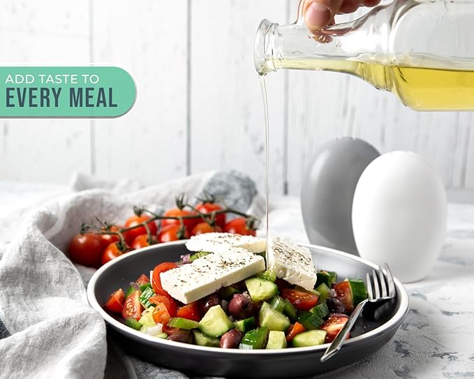 Comfify Salt & Pepper Shakers – White & Grey Ceramic – Contemporary Kitchen Decor