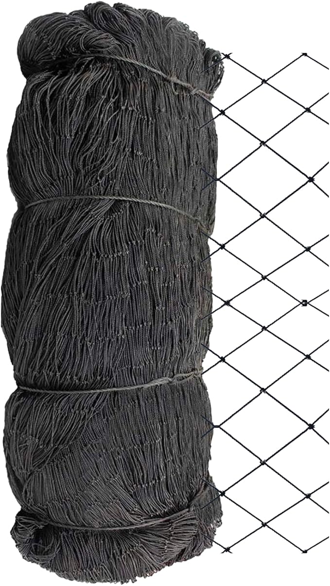 Stromberg’s 2” Mesh Heavy Duty Knotted Aviary Netting, UV Resistant Polyethylene Fiber for Game Birds, Pheasants & Poultry, 85 Lbs Break Strength Durable Against Weather and Predators