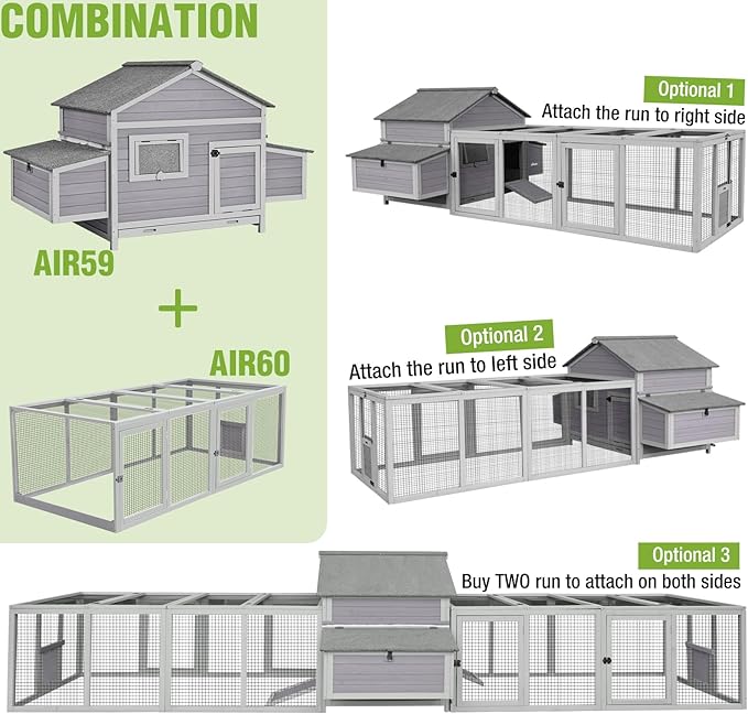 Chicken Coop Run Extension Large Hen House for Chickens,Ducks,Rabbits