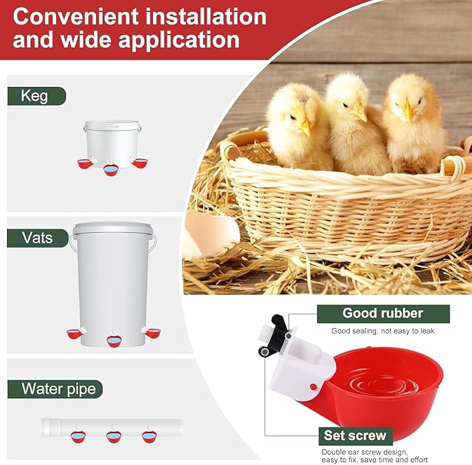 Incubators for Hatching Eggs, Chicken Waterer Cups, Automatic Egg Turner Holds 12 Eggs, Smart Incubator 360° Clear Window with Temperature Display Egg Candler for Small Poultry Chickens Ducks Quails