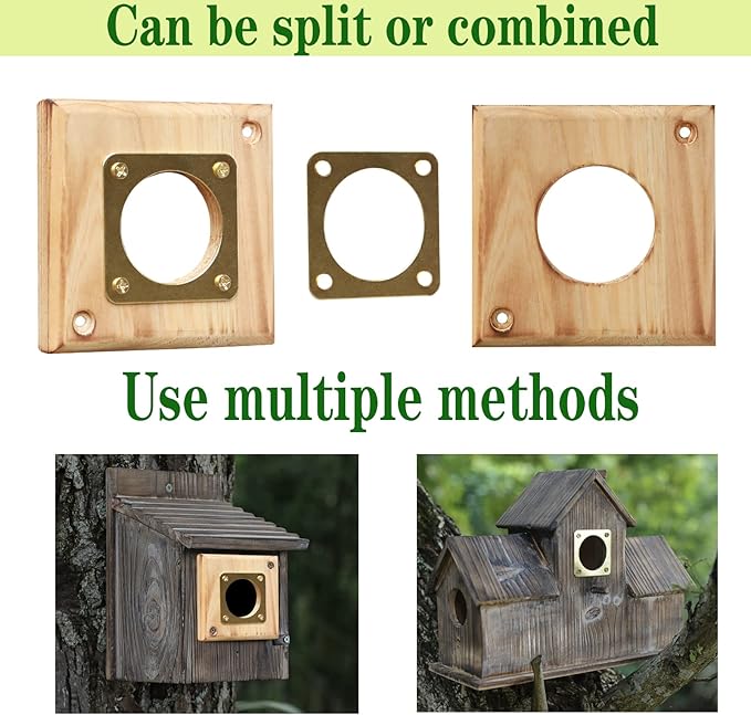 Bluebird House Predator Guard,Metal Birdhouse Guard,Bird House Hole Protector Guard for Eastern Bluebird Box 1 1/2 Inch Opening