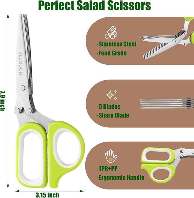 Heavy Duty Poultry Shears Kitchen for Chicken Meat,Multipurpose Kitchen Shears for Food,Herb Scissors with 5 Blades and Cleaning Comb, Cool Kitchen Gadgets Tools 2024 Green,2pcs set,burgundy