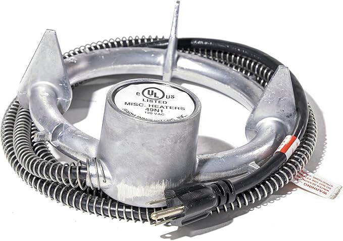 Farm Innovators Bucket De-Icer for up to 5 Gallon Bucket - 250W Water Deicer- Ice Chaser Cast Aluminum Design for Plastic or Metal Water Container