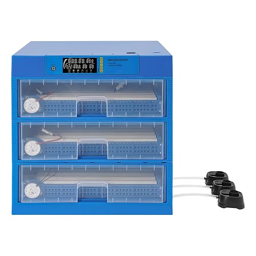180 Eggs Incubator, Intelligent Automatic Egg Rotating Incubator with Auto Turning and Temperature Humidity Control, Automatic Digital Poultry Hatcher Machine for Chicken Duck Quail Eggs