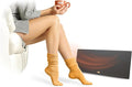 Cozy Products New and Improved Cozy Legs, Flat Panel Space Heater for Home and Office, Portable Heater with Built-in Thermostat, 150-watt, Energy-Efficient, 19" x 8" x 1", 3.2 lbs., Black