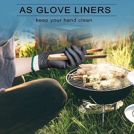 GSAFEME 12 Pairs Cotton Glove Liners for BBQ, Cooking, Grilling, Food Handling - Safety Work Gloves Hand Saver, X-Large