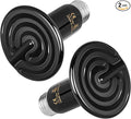HealSmart 75W Reptile Heat Lamp Ceramic Heat Emitter, No Light Emitting Heat Bulbs, Suitable for Snake/Lizard/Spider, Plant Growth and Incubating Chicken, 2-Pack