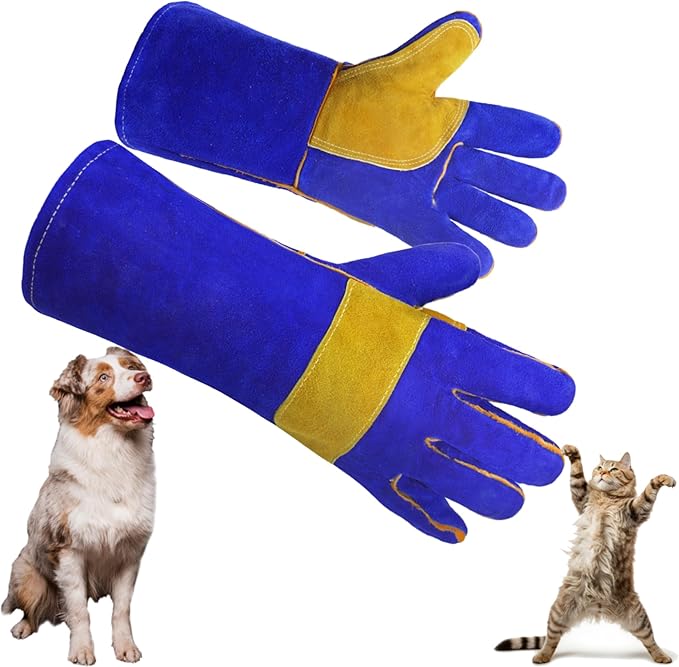 HLDD HANDLANDY Animal Handing Gloves- Bite Proof, Puncture & Scratch Resistant for Safe Handling