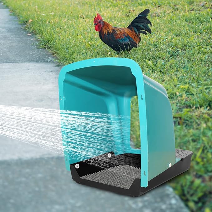 Chicken Nesting Boxes 10 Pack with Egg Roll Out, Plastic Chicken Laying Boxes for Chicken Coop, Wall Mounted Hen Nesting Box for Chickens & Poultry, Durable, Easy to Install & Clean, Green