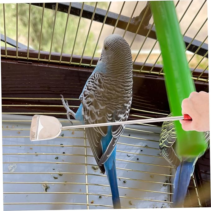 MERRYHAPY 2pcs Bird Cage Cleaning Brush Set Pet Cage Cleaner Brush Pet Feeder Cleaning Tools Reptile Chicken Coop
