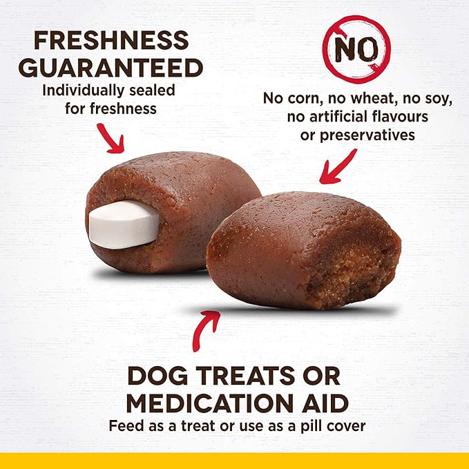 Zoe Zoë Pill Pops for Dogs, Healthy Dog Treats, All Natural Dog Treats to Hide Medication, Peanut Butter with Honey Recipe, 3.5 oz