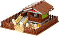 General Jim's Chicken Coop Hen House Modular Building Block Brick Set 122 Piece Set or Addition to Rural Farm Scene Set with All Accessories Shown for Teens and Adults.