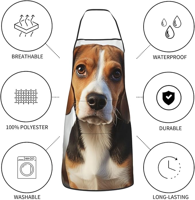 Kitchen Aprons for Men Women Waterproof Apron with 2 Pockets Tropical plants and parrots Apron Adjustable Bib Aprons