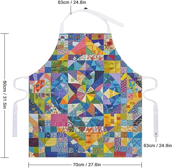 Waterproof Apron Adjustable Bib Aprons with Pockets Orange Cat Sleeping Apron Kitchen Aprons for Women Men