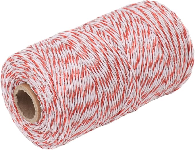 Topyond Strong Conductivity Stainless Steel Electric Fence Polywire Rope,Easy to Install,Movable Goat Fence,Chicken Wire,for Temporary Fencing,Ensure The Safety of Livestock