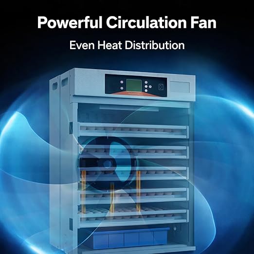 1000 Egg Commercial Cabinet Incubator with Auto Egg Turning, Precise Temperature & Humidity Control, Large Poultry Incubator for Chicken, Duck, Goose & Quail Eggs, Ideal for Large Farms