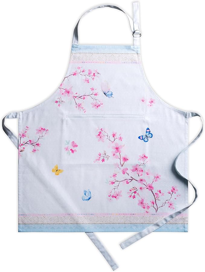 Maison d' Hermine 100% Cotton Apron for women with Pocket Kitchen Chef Apron for Men Cooking Easter Decorations