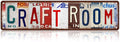 Vintage Craft Room Wall Decor Street Signs Metal Tin Signs 16 x 4 Inches