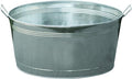 Little Giant Galvanized Round Tub (16.75 Gallon) Classic Utility Metal Bucket with Handle for Feeding, Watering, Washing (Item No. GWT1675)