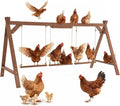 Chicken Perch for Coop, 67inch Long Chicken Roost Bar with 3 Swings, Stable & Ideal for Pet's Healthy and Play, Fit for 10-12 Chickens