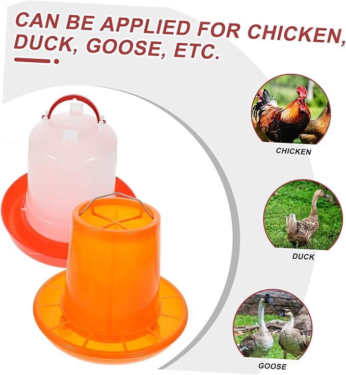 ibasenice Automatic Unloader Chicken Feeder No Waste Feeding Container for Brooder Chickens