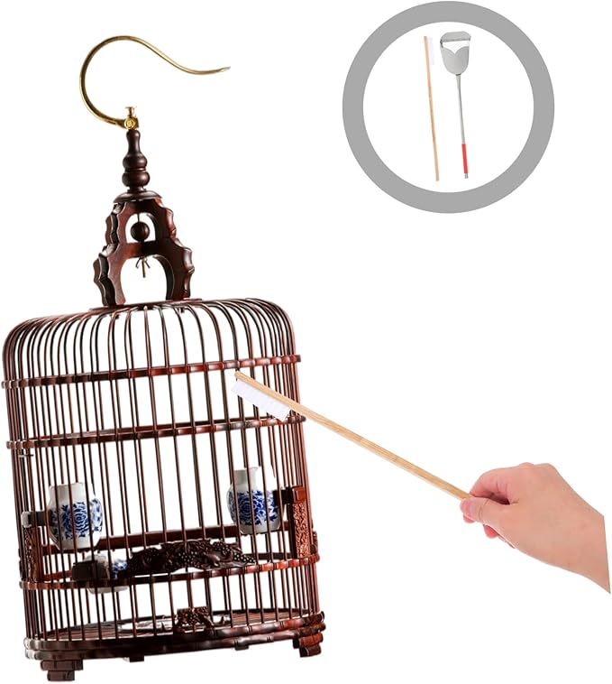 BESPORTBLE 2Pcs Bird Cage Cleaning Brush Set Durable Droppings Scoop Brush for Efficient Bird Cage Cleaning Essential Pet Accessories for Maintaining Bird Health and Comfort