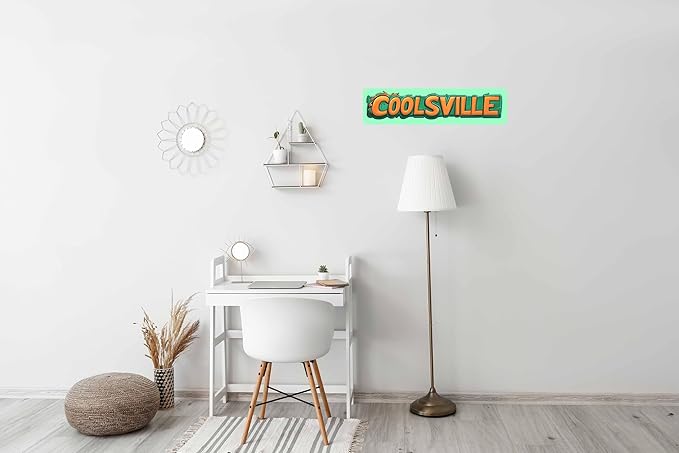 Vintage Tin Coolsville Sign Retro Metal Sign Suitable For Home Street Shop Garage Bar Farm Garden - Multi-Purpose Metal Sign For Indoor/Outdoor Use Plaque 4x16 Inch