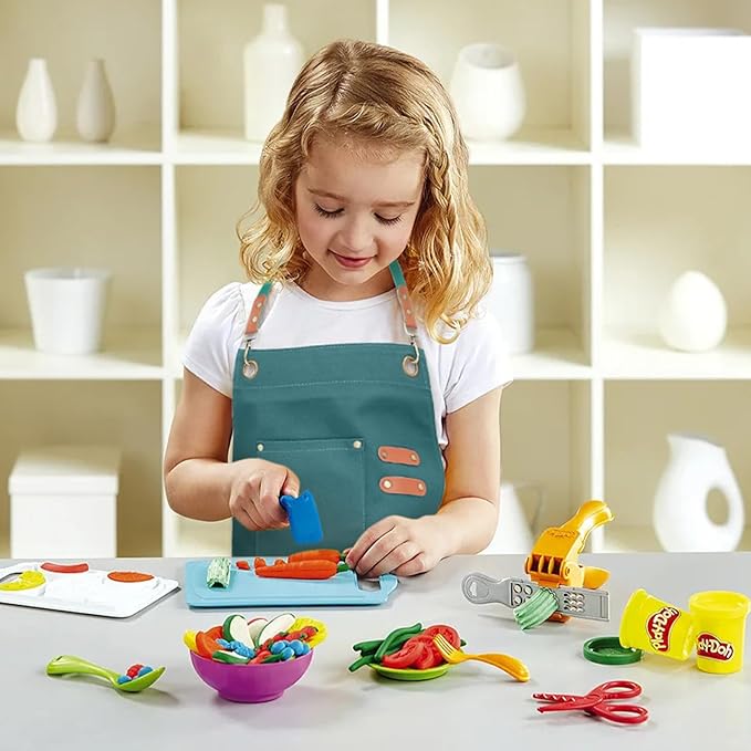 Unisex Aprons with Large Pockets,Cotton Canvas Cross Back Heavy Duty Adjustable Work Apron,Size Kids to Adult