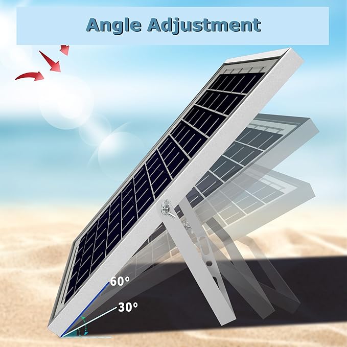 Solar Power Panel - Empower Coop Door with a 6W 6V Solar Panel Accessory - Effortless Setup, Simplified Installation, and Efficient Energy for Optimal Poultry Protection