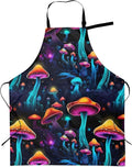Shark Jumping Home Aprons 2 Pockets 33"×28" for Men Women, Ocean Sea Waterproof Kitchen Cooking Bib