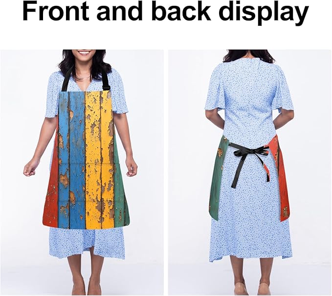 Apron Adjustable Waterproof with Two Deep Pockets Wowen men for Summer BBQ Pool Parties & Resorts