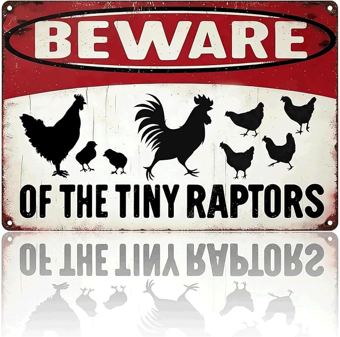Vintage Metal Signs Chicken Coop Signs for Farm Yard Decor, Farm Tin Signs for Home Kitchen Outdoor Decor