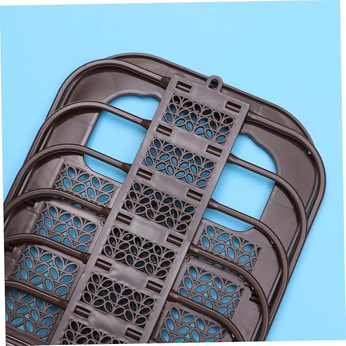 PRETYZOOM Wall-Mounted Fruit and Vegetable Storage Basket Multifunctional Plastic Feeder for Chickens Punch-Free Design for Organizing Produce and Laundry