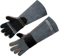 Leather-Welding-Gloves Heat/Fire-Resistant Kevlar-Gloves for BBQ,Grill,Camping,Stick,Animal-Handling-Gloves