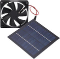 Solar Powered Fan, Water Proof High Conversion Rate Mini Solar Fan, Solar Powered Chicken Coop Fan for Greenhouse, Shed, Garage, Attic, Barn, Workshop