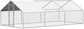 Chicken Coop Large Metal Chicken House Pen Outdoor for 40 Chickens Poultry Cage with Waterproof Cover for Rabbits Duck Walk-in Chicken Runs for Yard with Cover Outdoor