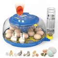 18 Egg Incubator with Automatic Egg Turning & Humidity Control - Perfect for Hatching Chicken, Duck, and Quail Eggs | 360° Viewing Window, Temperature Control, Ideal for Farm, Lab