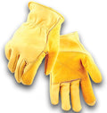 Iron Fencer Leather Work Glove- 207 Small Cowhide Leather Fencing Gloves for Men Heavy Duty Double Palm, Guantes de Trabajo, Ranch, 207S
