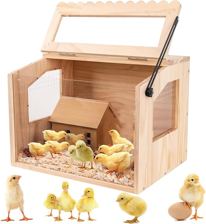 Chick Brooder Box,Large Brooder Box for Chicks,32" L x 16 W x 42 H, 10-15 Chicks, Chicken coop,Quail cage,Quail coop,Measures Approximately.