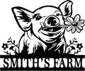 Personalized Hanging Metal Farm Signs, Personalized Outdoor Ranch Sign, Outdoor Farm Signs,Last Name Metal Sign,Custom Large Farmhouse Sign (Design 4)