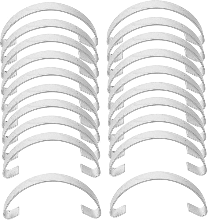 20pcs Chickens Coop Accessory Kit Steel Hooks for Gate Kit Cage Door Locks Spring Latches for Decorative Bird Cages