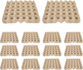 15pcs Egg Cartons: Duck Egg Cartons - 30-Count Paper Trays for Refrigerator Farm Storage - Stackable Holders for Kitchen Party Favors