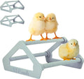 Roosting Perch for Baby Chickens, Chick Brooder Coop Training Toy Accessory, Easy Click Together Assembly, Durable Plastic, Mix and Match Colors, USA Made (Gray, 3 Pack)