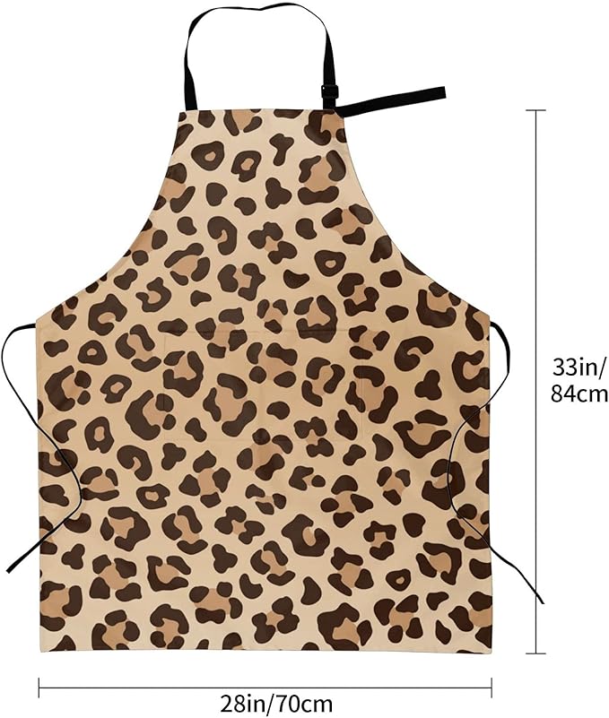 Perinsto Waterproof Apron With 2 Pockets Kitchen Chef Aprons Bibs For Cooking Baking Painting Gardening Grooming